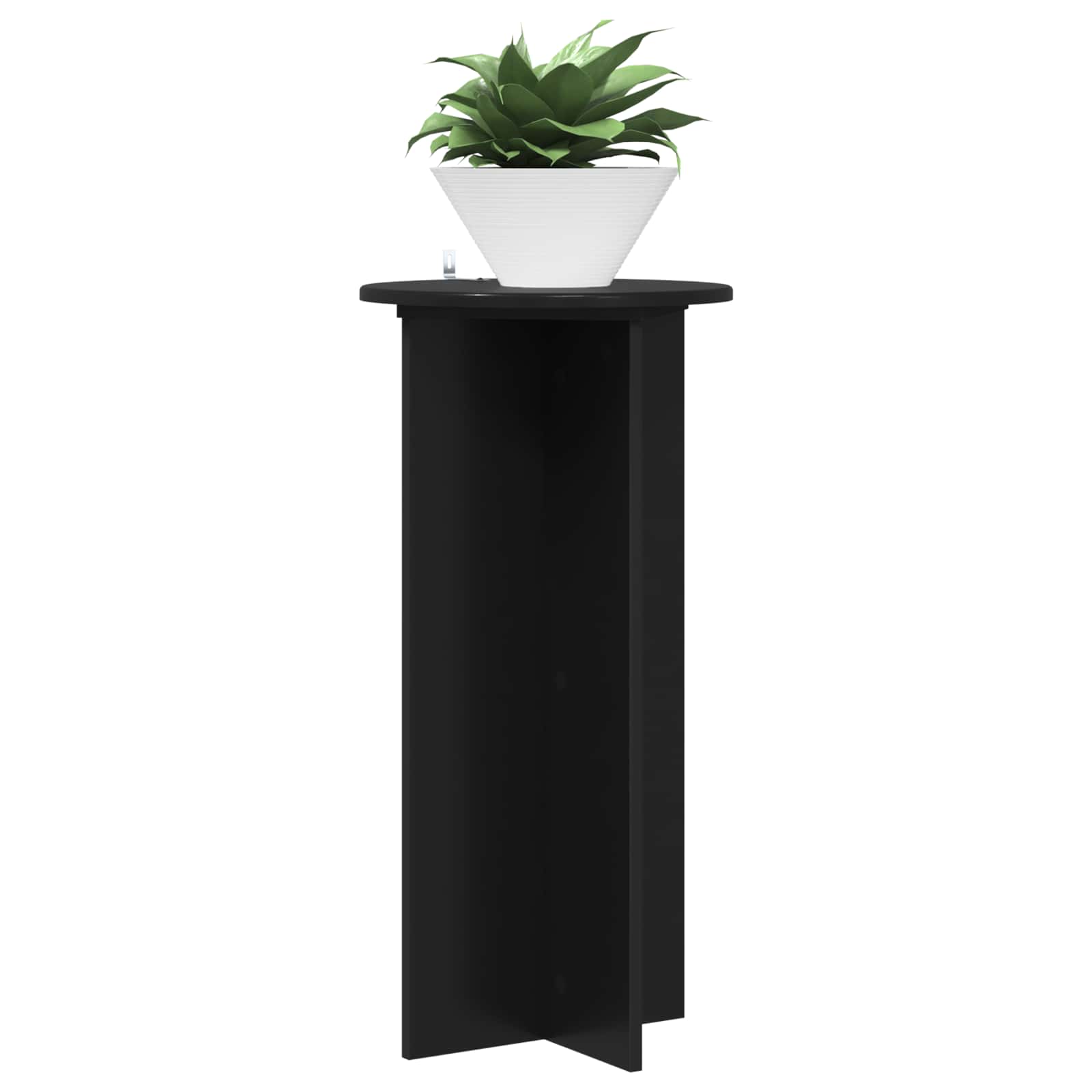 Plantenstandaard 2 pcs Zwart 40 x 40 x 80 cm Bewerkt hout image 2