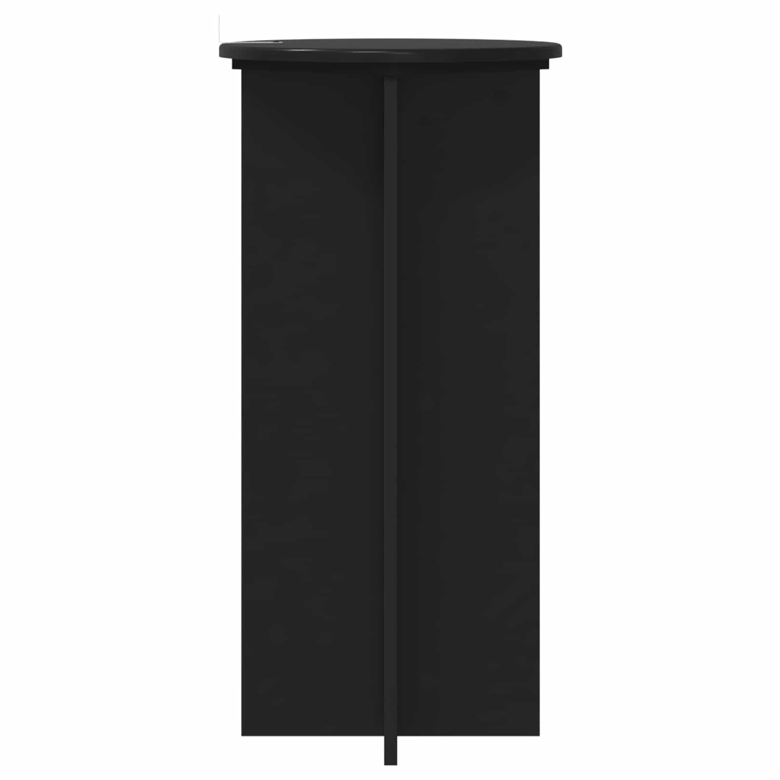 Plantenstandaard 2 pcs Zwart 40 x 40 x 80 cm Bewerkt hout image 5