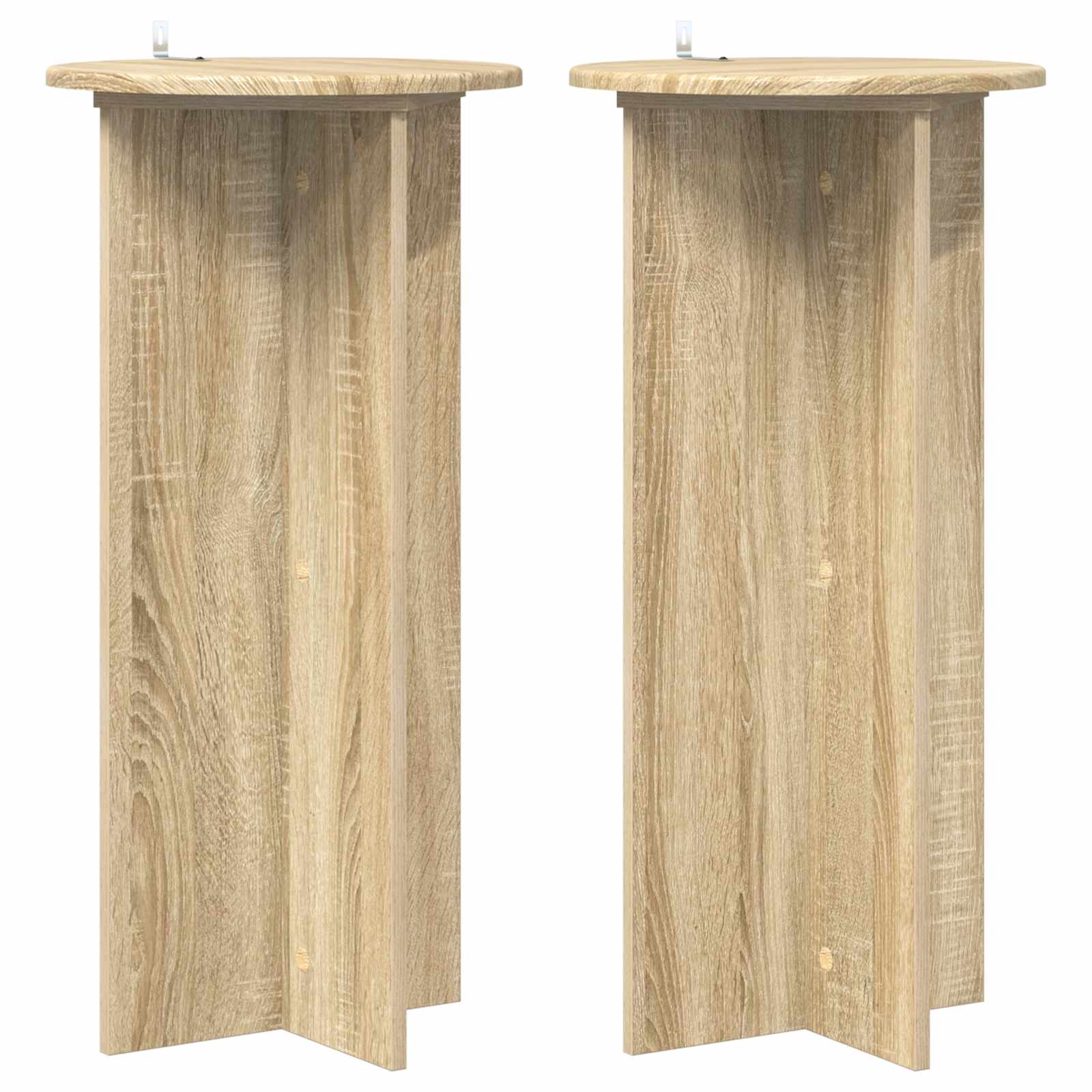 vidaXL Suport pentru plante 2 pcs Stejar Sonoma 40 x 40 x 80 cm