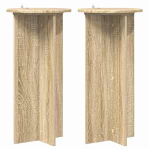 Stojalo za rastline 2 pcs Sonoma hrast 40 x 40 x 80 cm