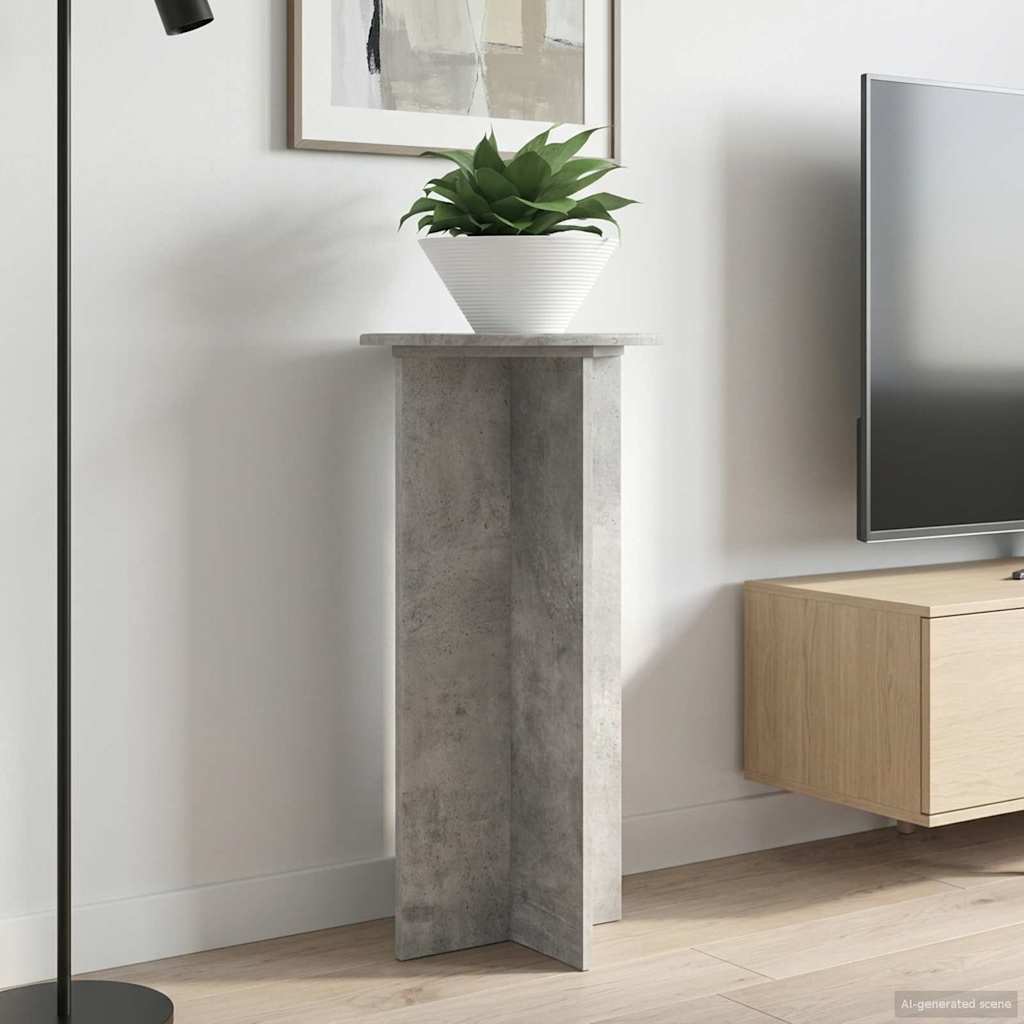 vidaXL Suport pentru plante 2 pcs Gri Beton 40 x 40 x 80 cm