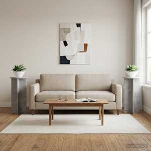 Stojan na rostliny 2 pcs Betonově šedá 40 x 40 x 80 cm - obrázek 1