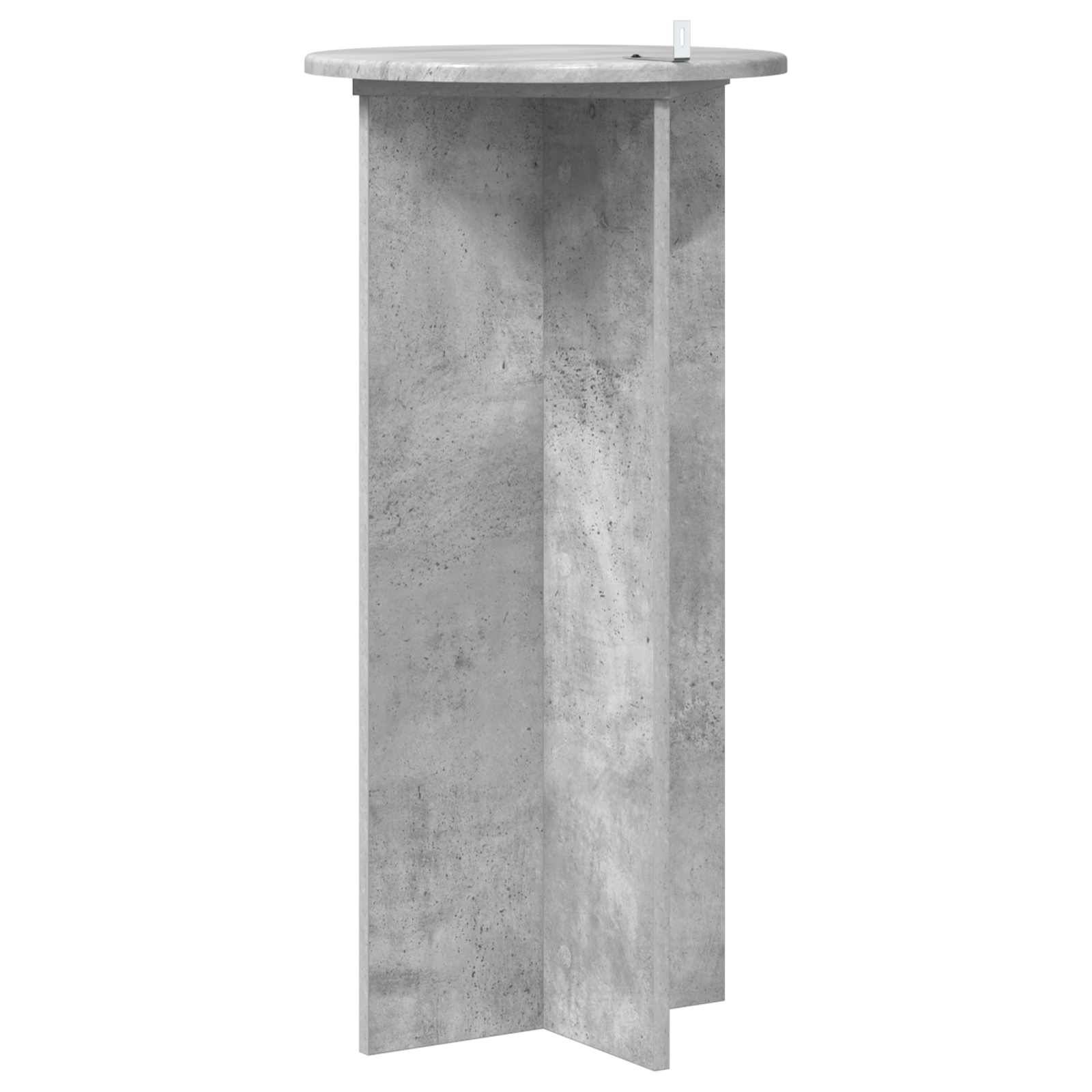 Plantenstandaard 2 pcs Betongrijs 40 x 40 x 80 cm Bewerkt hout image 6