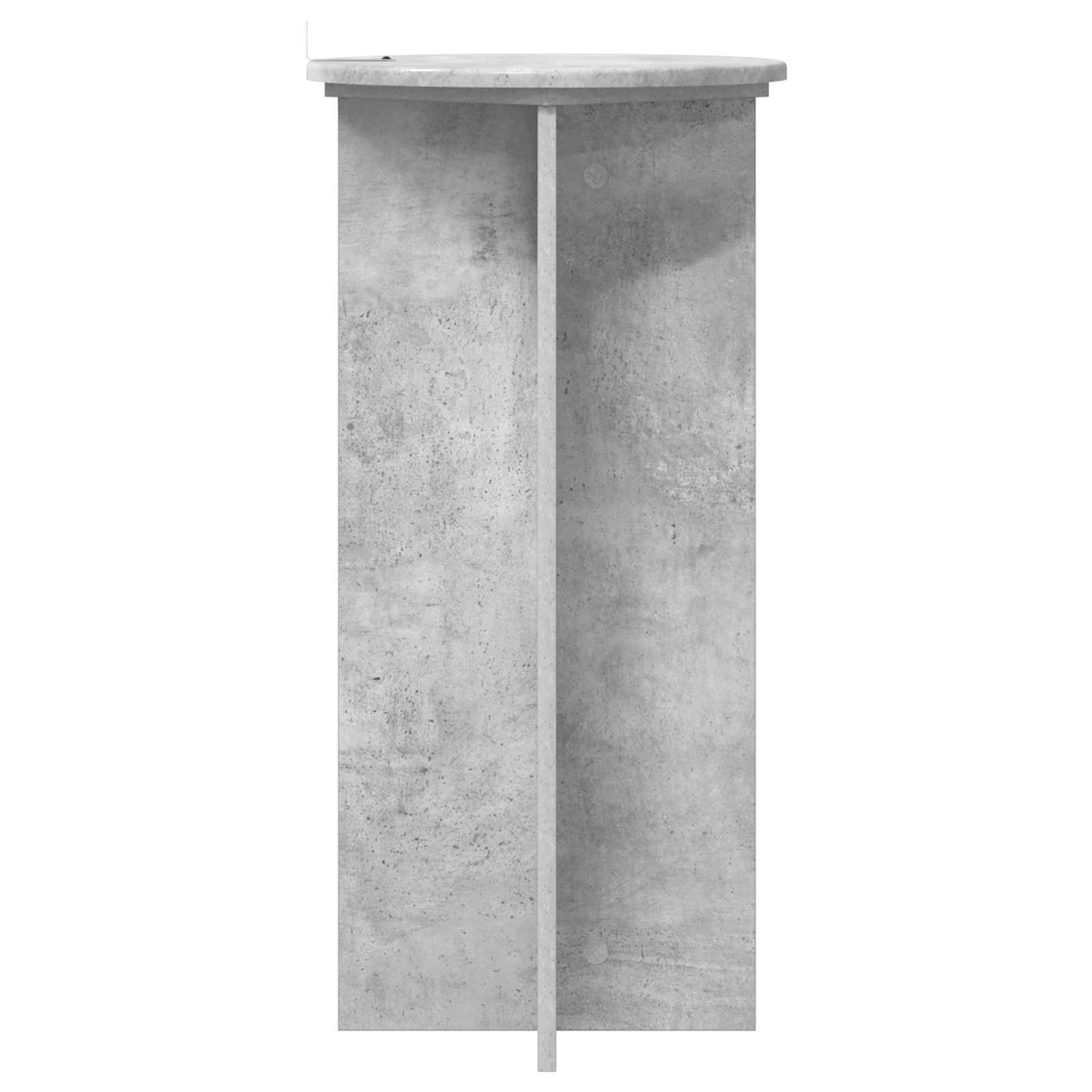 Plantenstandaard 2 pcs Betongrijs 40 x 40 x 80 cm Bewerkt hout image 5