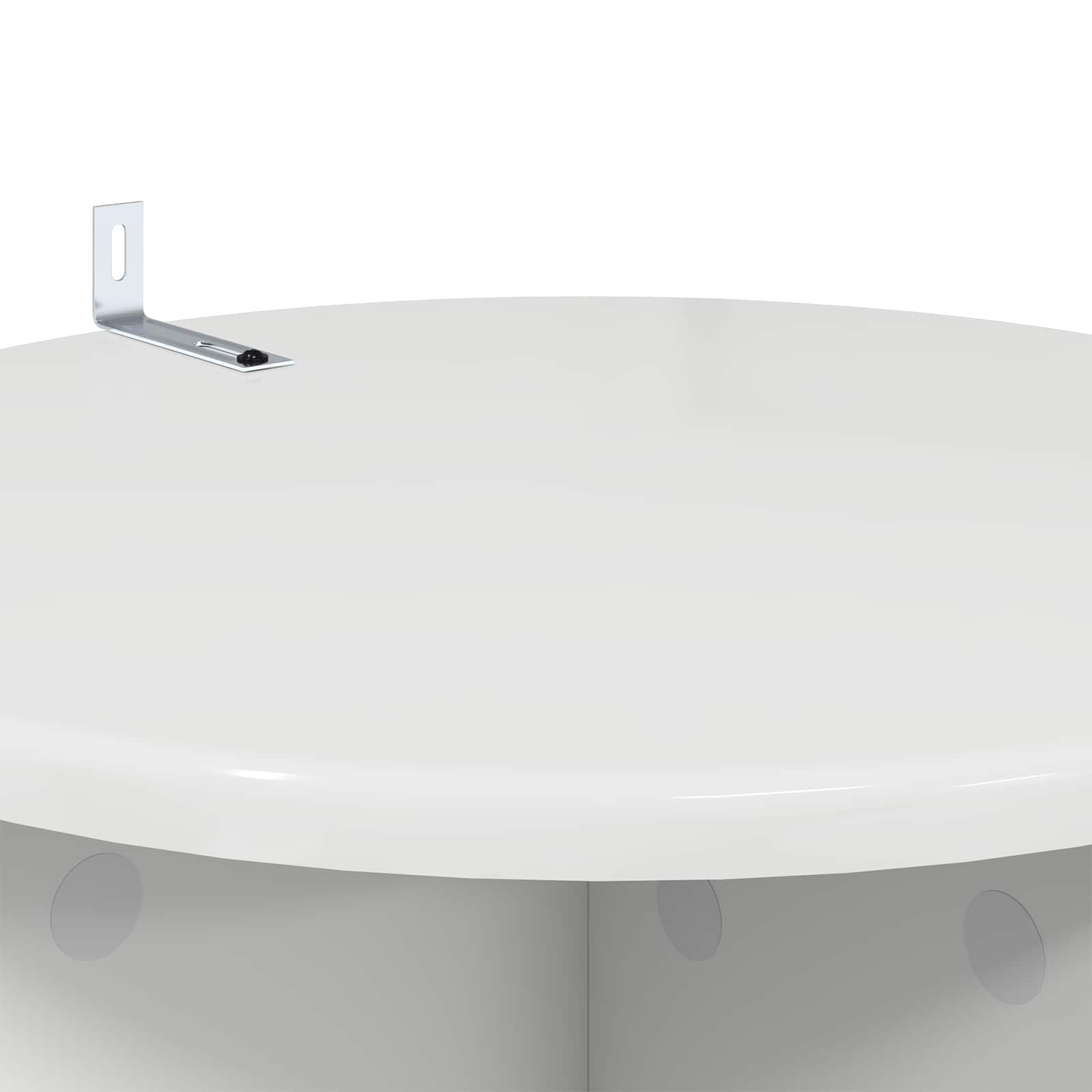 Plantenstandaard 2 pcs Hoogglans Wit 40 x 40 x 80 cm image 7