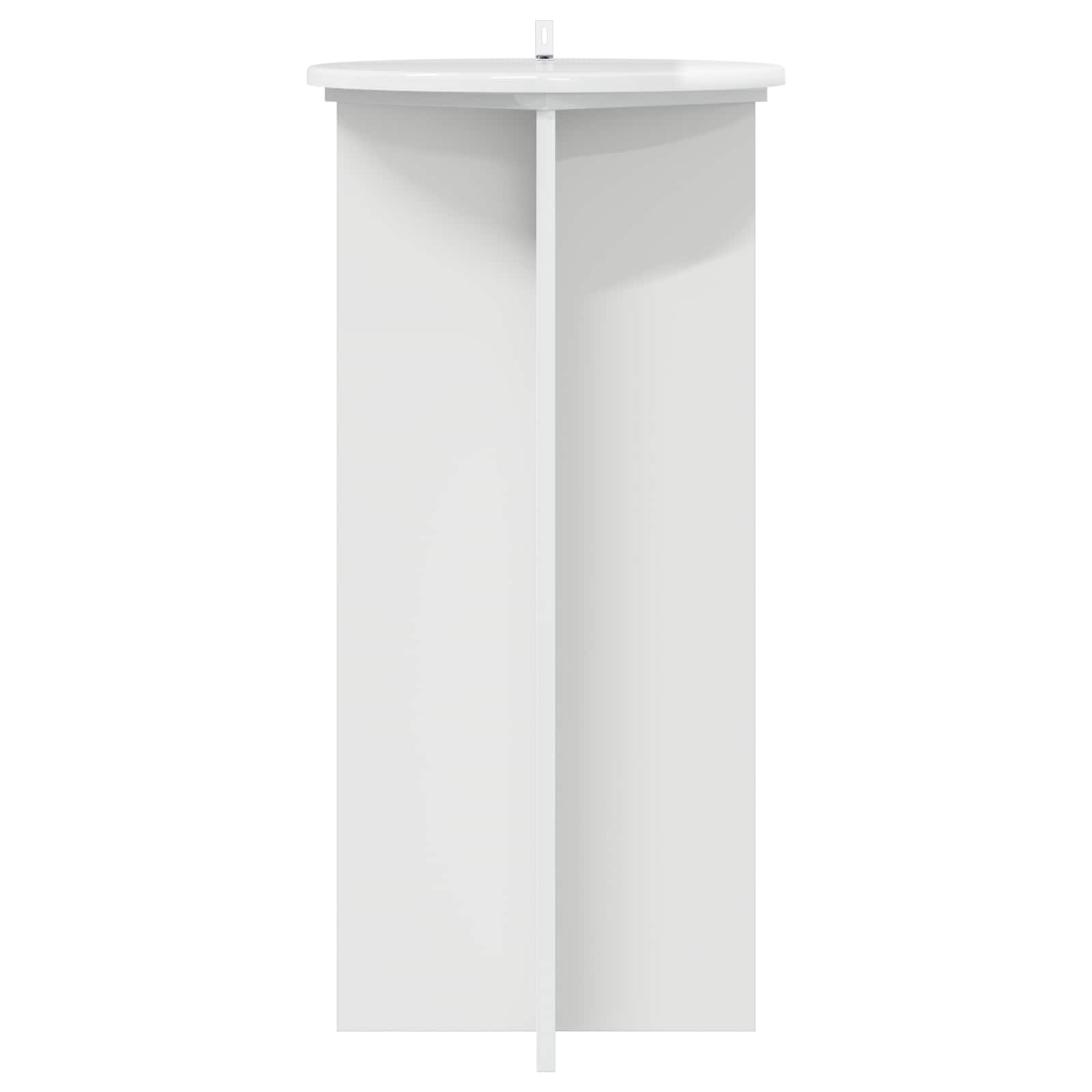 Plantenstandaard 2 pcs Hoogglans Wit 40 x 40 x 80 cm image 4