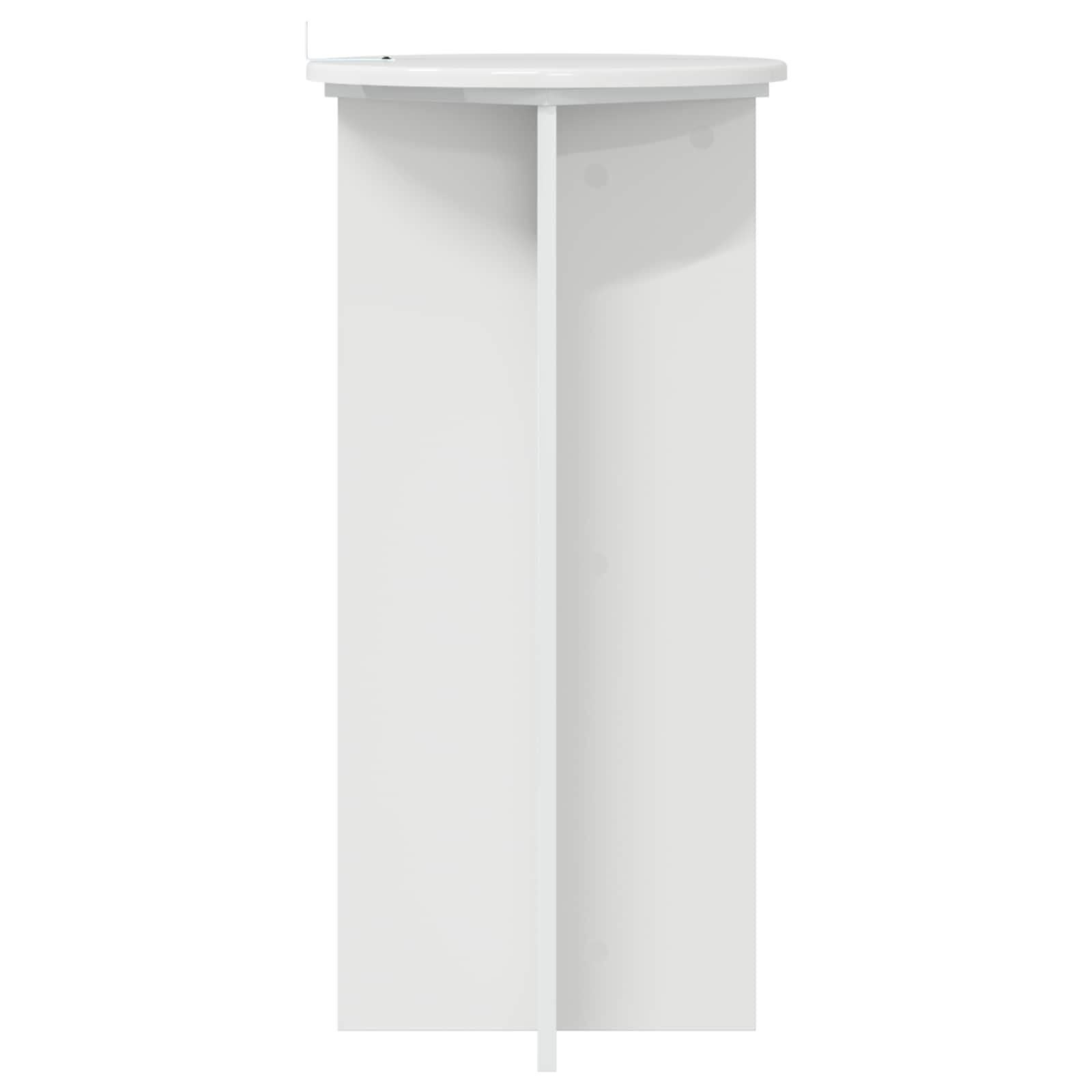 Plantenstandaard 2 pcs Hoogglans Wit 40 x 40 x 80 cm image 5