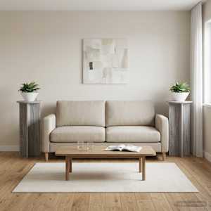 Stojalo za rastline 2 pcs Siva Sonoma 40 x 40 x 80 cm