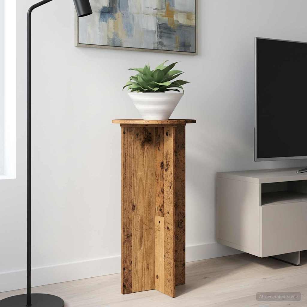 Plantenstandaard 2 pcs Oud hout 40 x 40 x 80 cm Bewerkt hout image 1