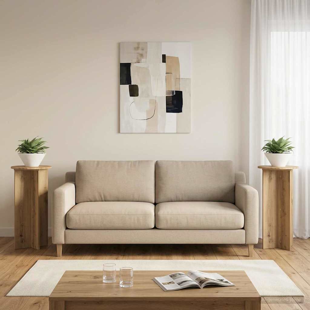 Stojan na rostliny 2 pcs Dub artisan 40 x 40 x 80 cm