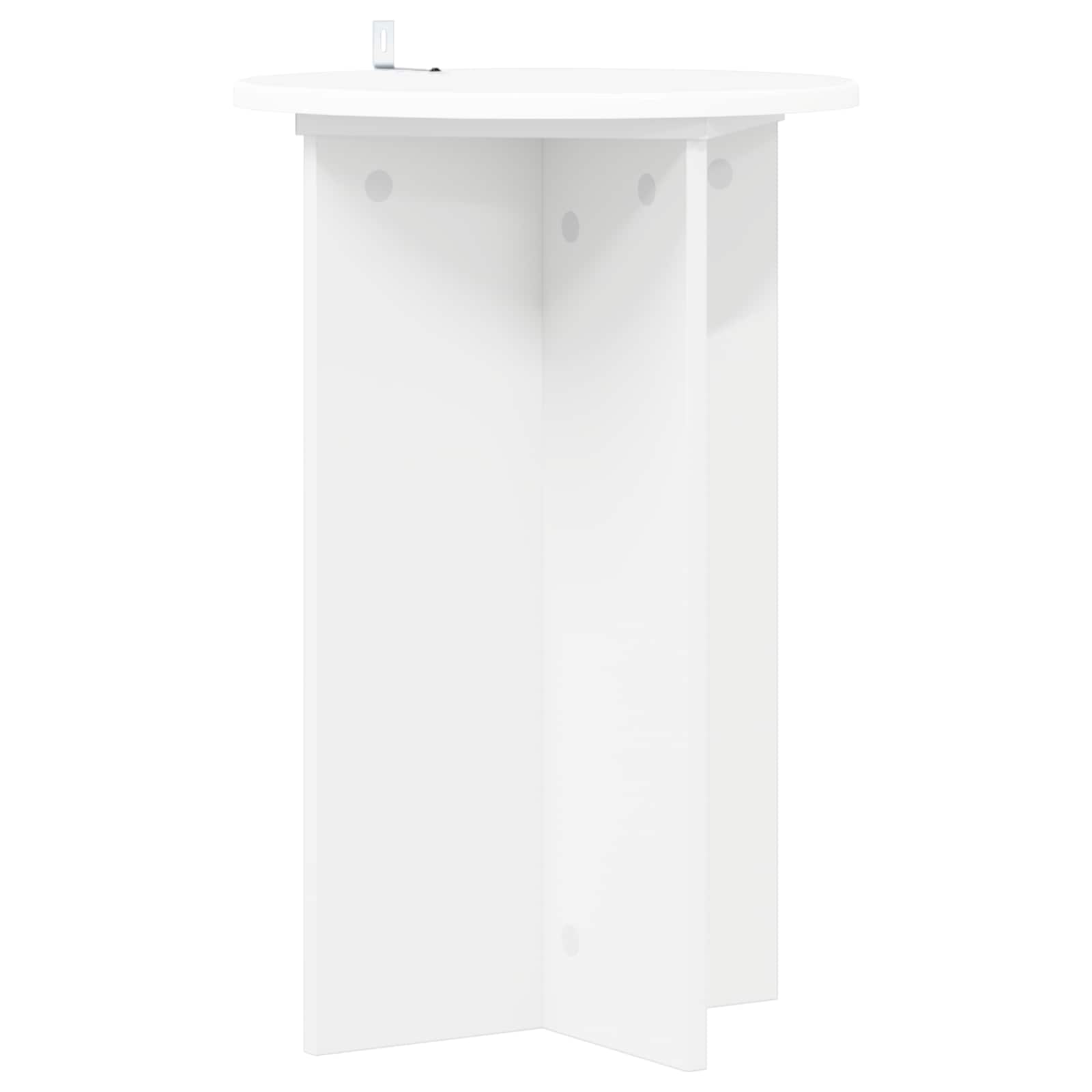 Plantenstandaard 2 pcs Wit Ø40 x 60 cm Bewerkt hout image 4