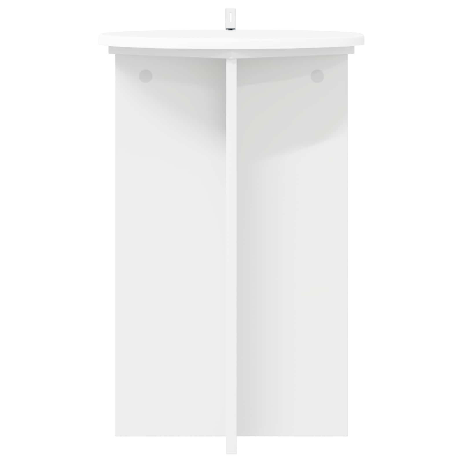 Plantenstandaard 2 pcs Wit Ø40 x 60 cm Bewerkt hout image 5