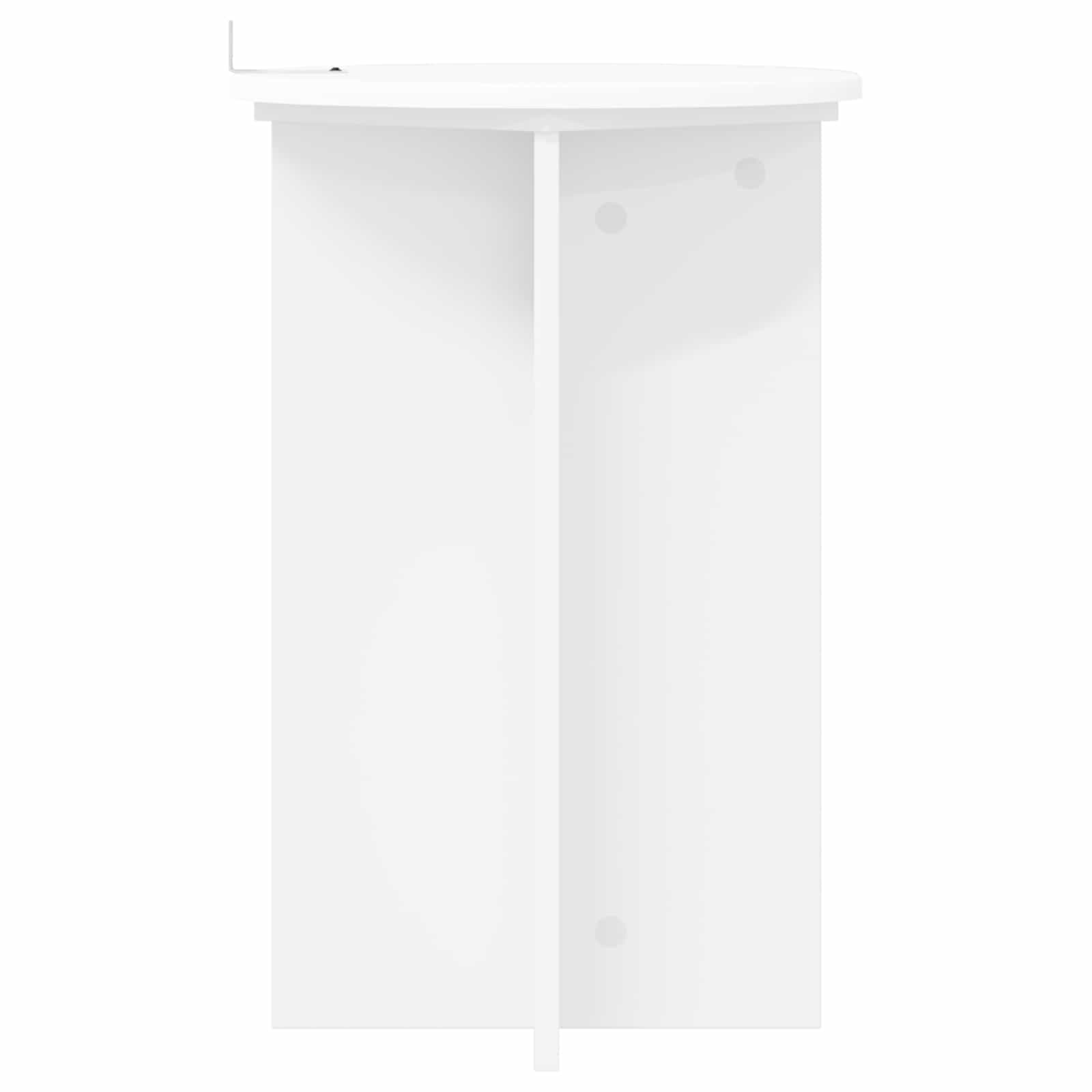 Plantenstandaard 2 pcs Wit Ø40 x 60 cm Bewerkt hout image 6