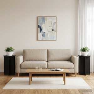 Stojan na rostliny 2 pcs Černá Ø40 x 60 cm Kompozitní dřevo - obrázek 4
