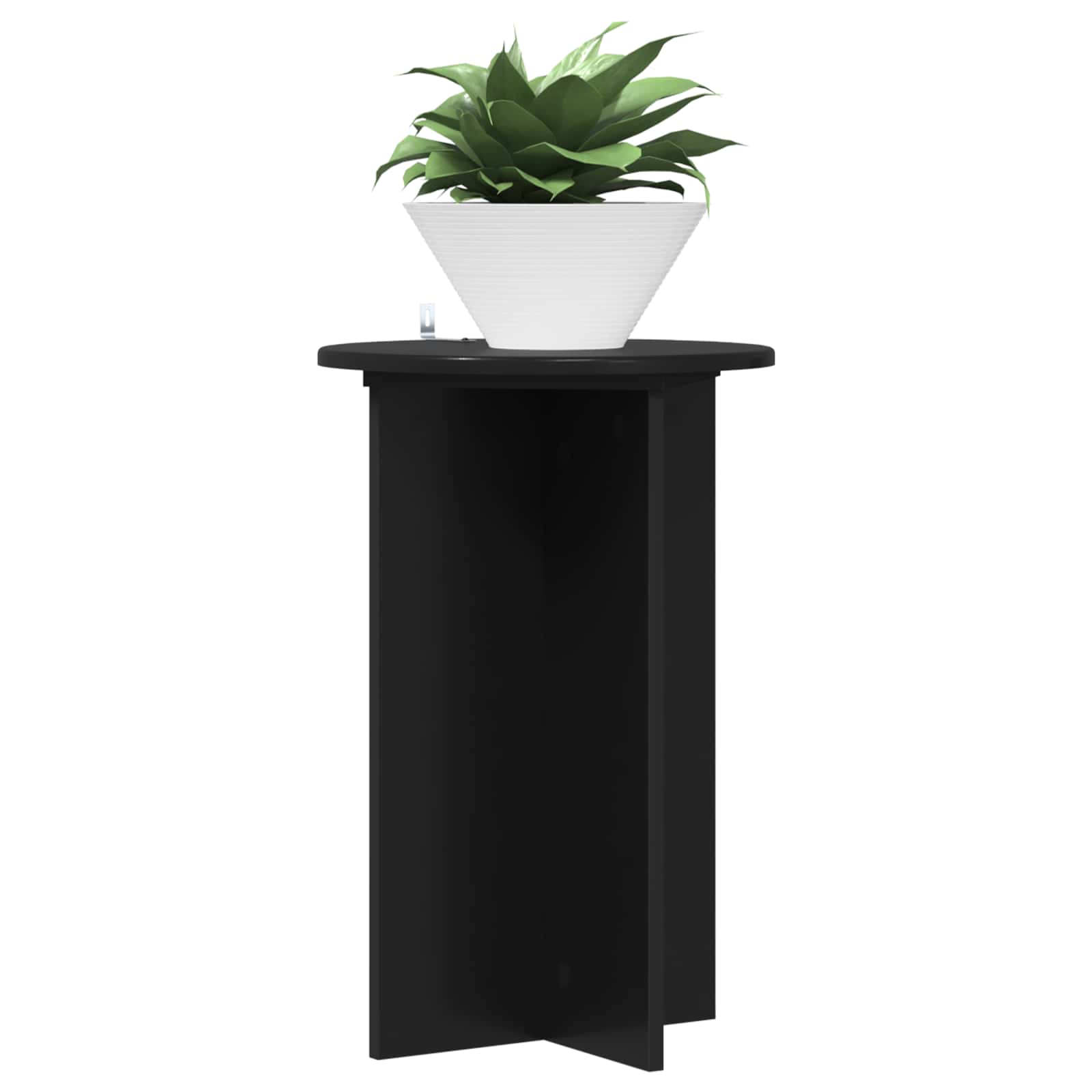 Plantenstandaard 2 pcs Zwart Ø40 x 60 cm Bewerkt hout image 3