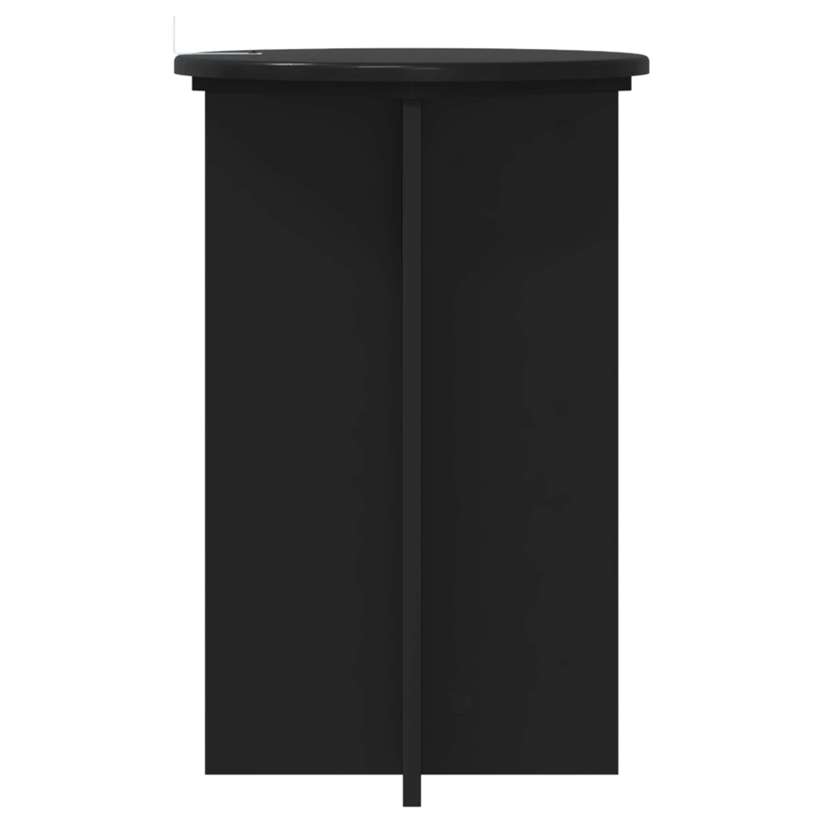 Plantenstandaard 2 pcs Zwart Ø40 x 60 cm Bewerkt hout image 6