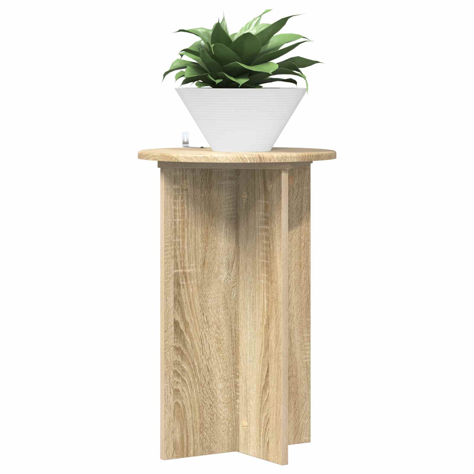 Plantenstandaard 2 pcs Sonoma Eiken Ø40 x 60 cm Bewerkt hout image 3