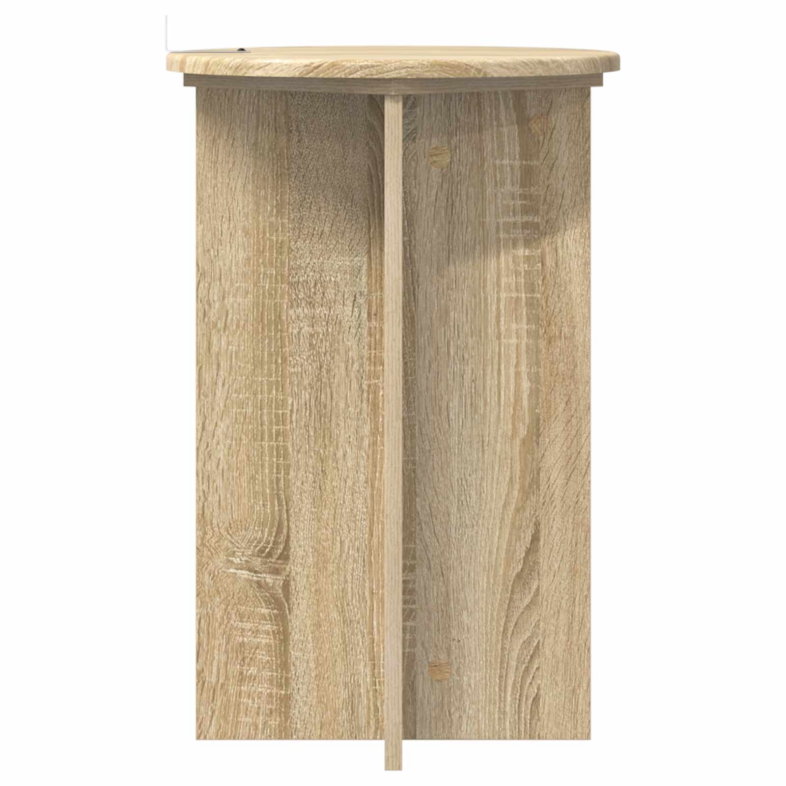 Plantenstandaard 2 pcs Sonoma Eiken Ø40 x 60 cm Bewerkt hout image 6