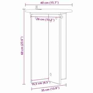 Stojan na rostliny 2 pcs Dub sonoma Ø40 x 60 cm - obrázek 9