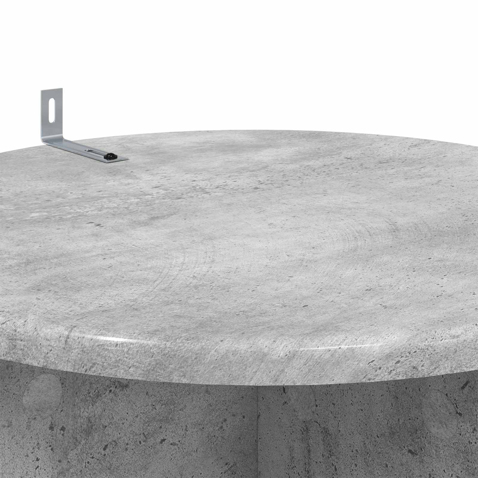 Plantenstandaard 2 pcs Betongrijs Ø40 x 60 cm Bewerkt hout image 6