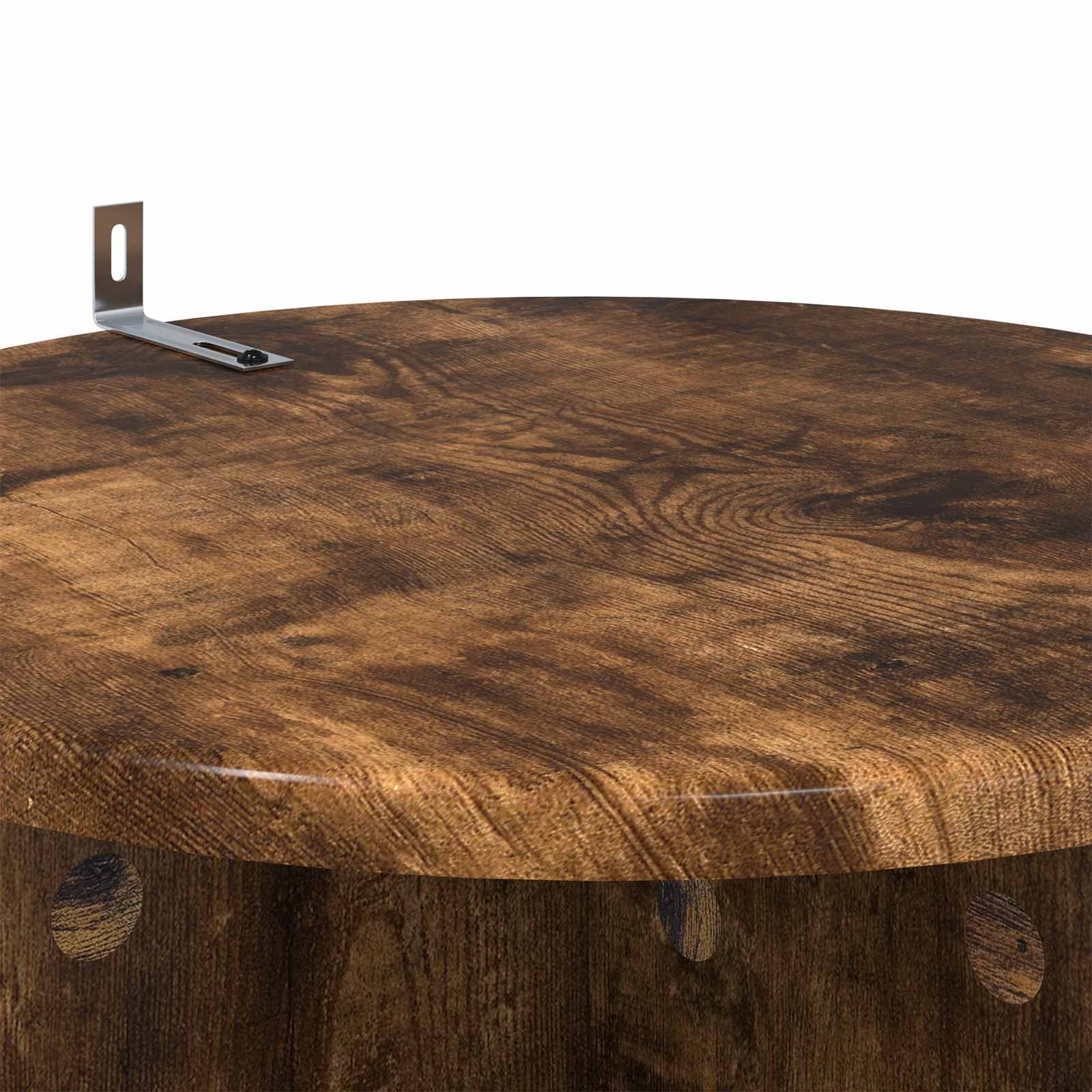 Plantenstandaard 2 pcs Gerookt eiken Ø40 x 60 cm Bewerkt hout image 6