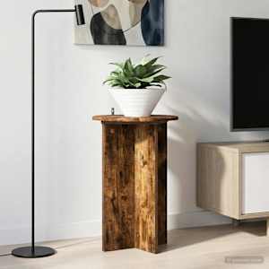 Stojalo za rastline 2 pcs Dimljen hrast Ø40 x 60 cm