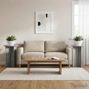 Stojalo za rastline 2 pcs Siva Sonoma Ø40 x 60 cm
