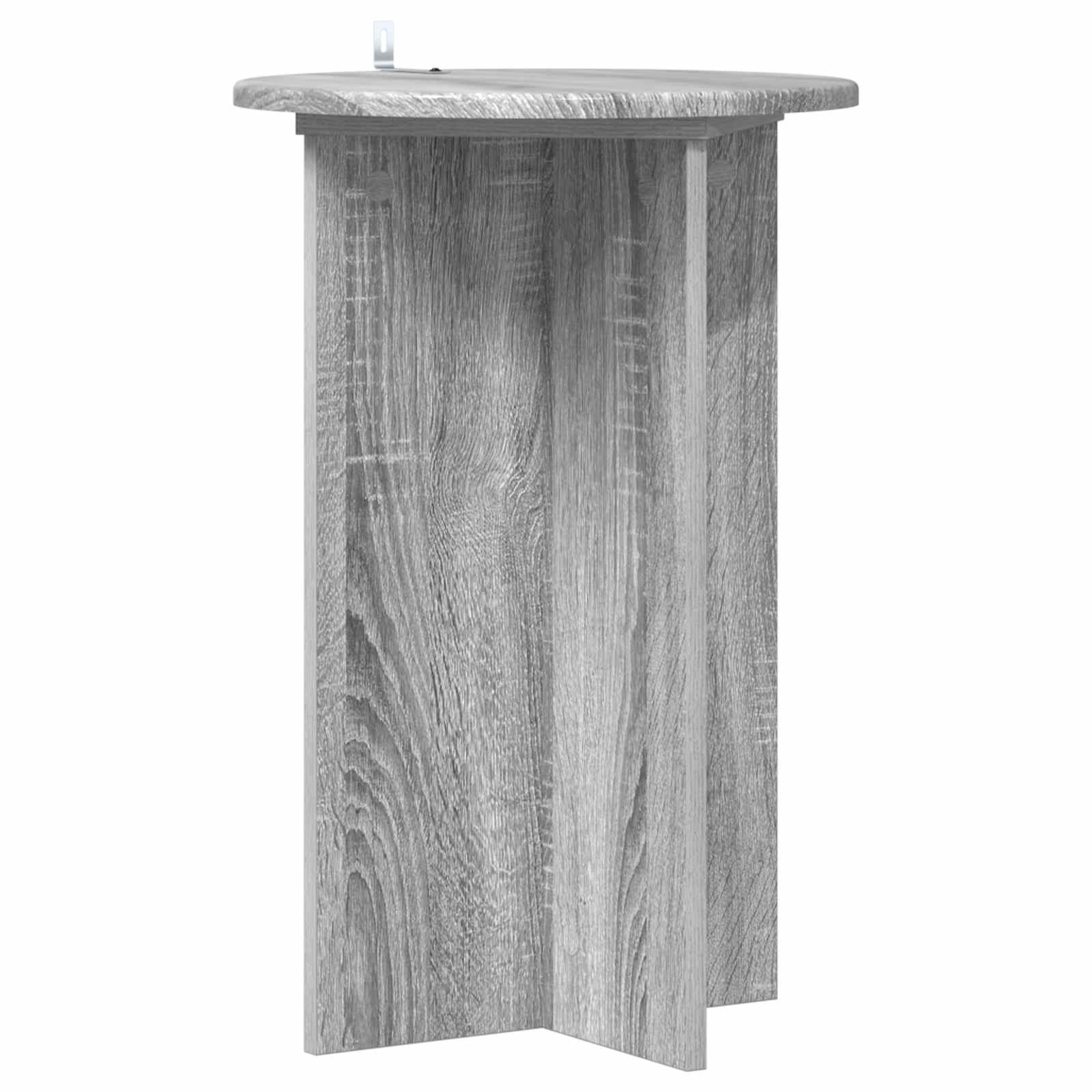 Plantenstandaard 2 pcs Grijs sonoma Ø40 x 60 cm Bewerkt hout image 3