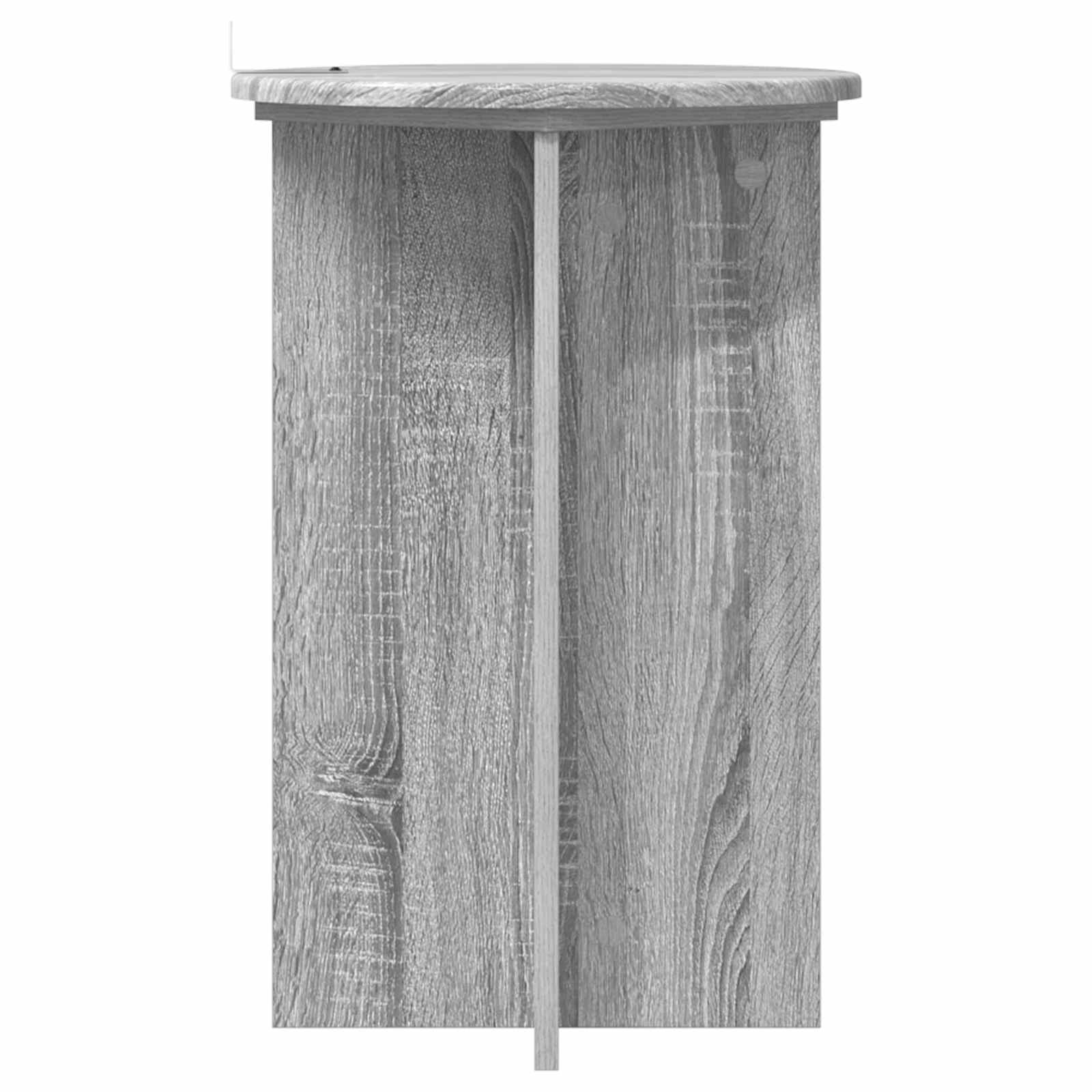 Plantenstandaard 2 pcs Grijs sonoma Ø40 x 60 cm Bewerkt hout image 5
