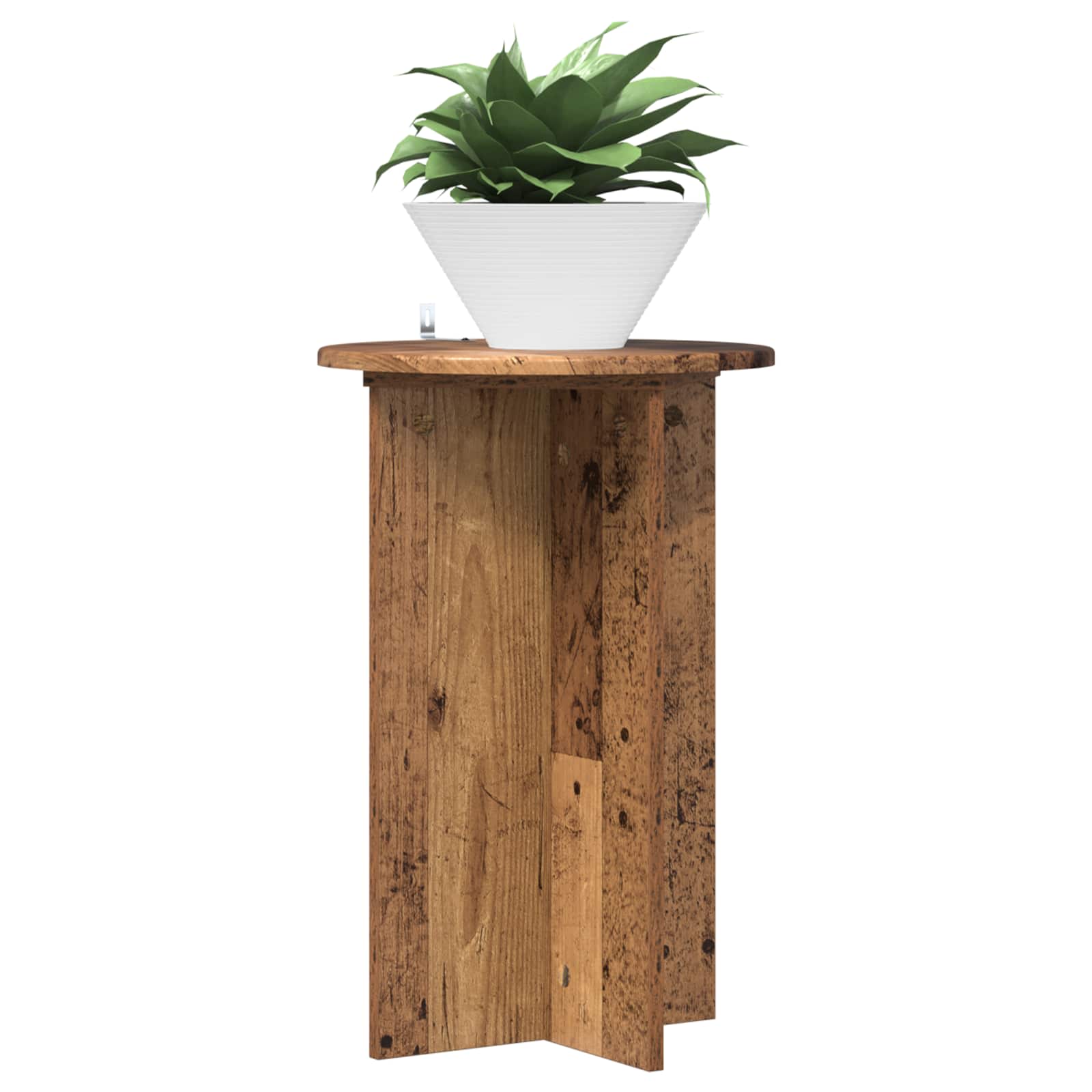 Plantenstandaard 2 pcs Oud hout Ø40 x 60 cm Bewerkt hout image 3