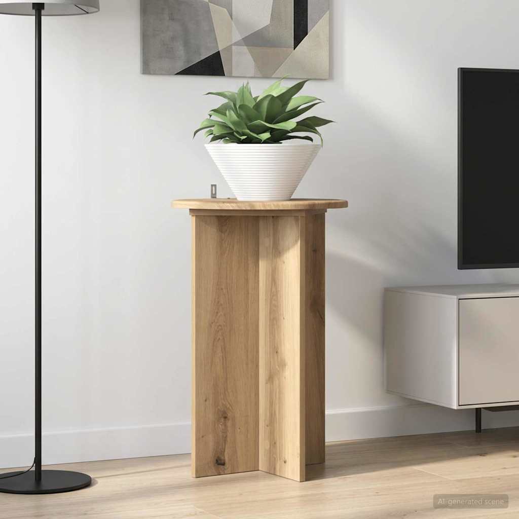 vidaXL Suport pentru plante 2 pcs Stejar Artizanal Ø40 x 60 cm