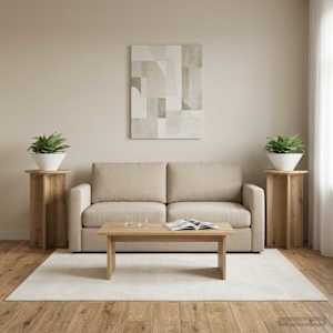 Stojan na rostliny 2 ks Dub artisan Ø40 x 60 cm - obrázek 4