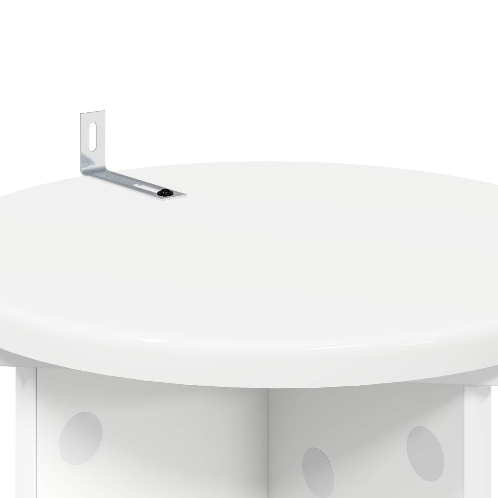 Plantenstandaard 2 pcs Wit Ø29,5 x 60 cm Bewerkt hout image 8