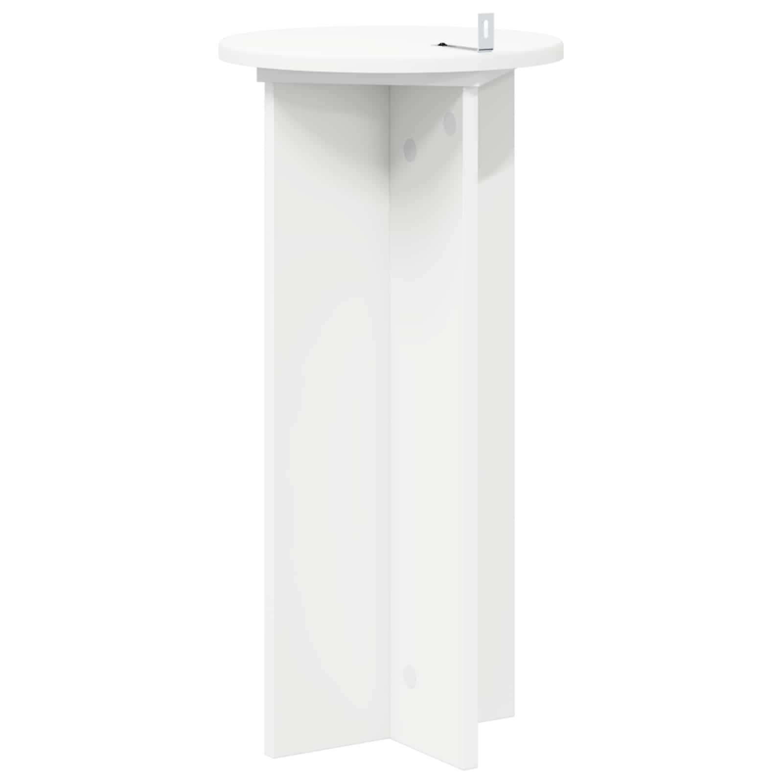 Plantenstandaard 2 pcs Wit Ø29,5 x 60 cm Bewerkt hout image 7