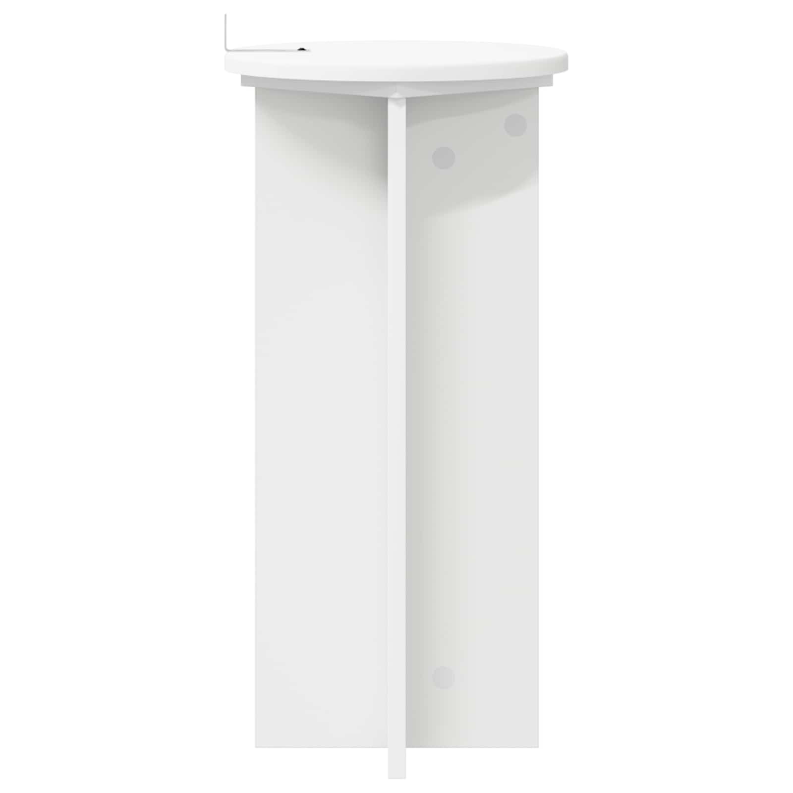 Plantenstandaard 2 pcs Wit Ø29,5 x 60 cm Bewerkt hout image 6