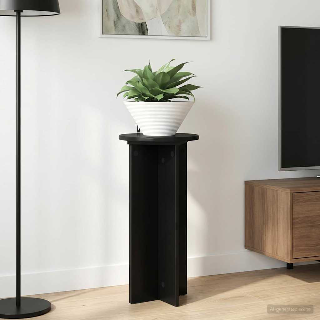 vidaXL Suport pentru plante 2 pcs Negru 29,5 x 29,5 x 60 cm