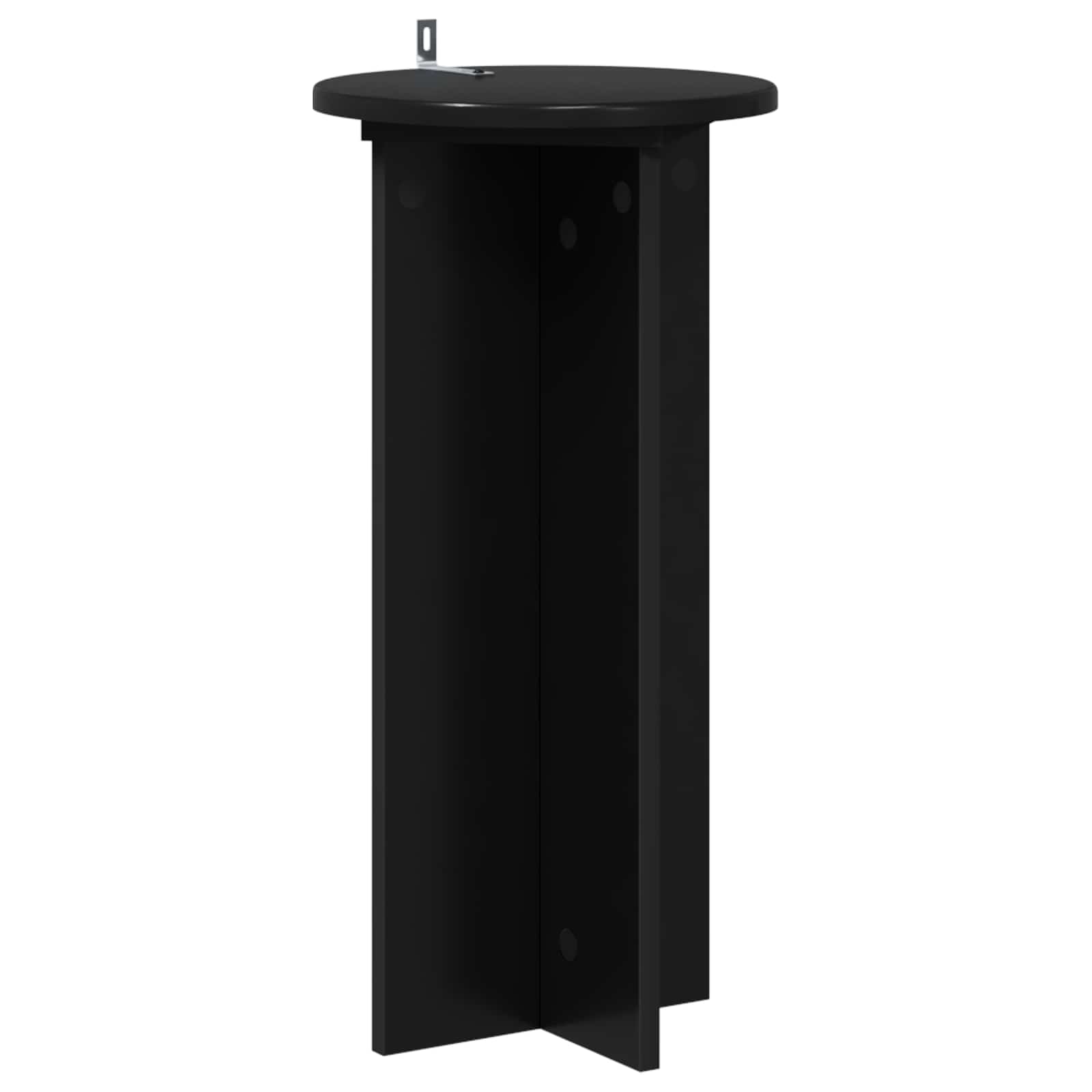 Plantenstandaard 2 pcs Zwart 29,5 x 29,5 x 60 cm Bewerkt hout image 3