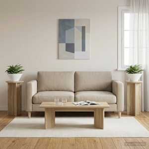Stojan na rostliny 2 pcs Dub sonoma 29,5 x 29,5 x 60 cm - obrázek 4