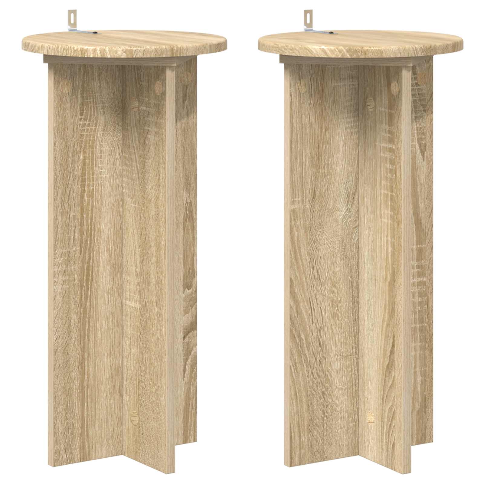Plantenstandaard 2 pcs Sonoma Eiken 29,5 x 29,5 x 60 cm image 1