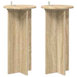 vidaXL Taimede alus 2 tk Sonoma tamm 29,5 x 29,5 x 60 cm Tehispuit