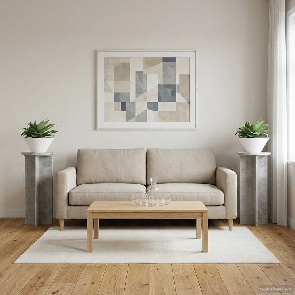 Stojan na rostliny 2 pcs Betonově šedá 29,5 x 29,5 x 60 cm - obrázek 4