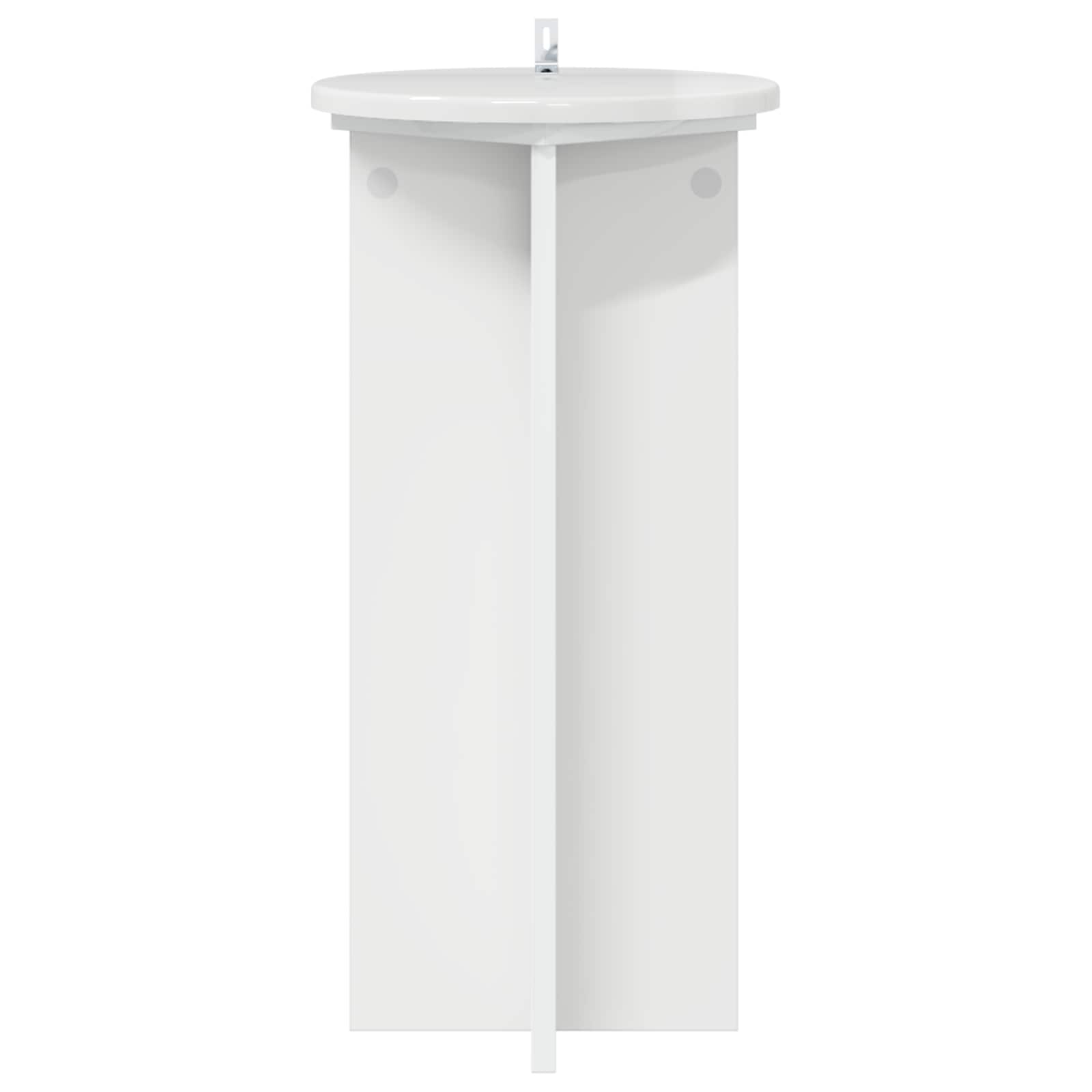 Plantenstandaard 2 pcs Hoogglans Wit 29,5 x 29,5 x 60 cm image 4