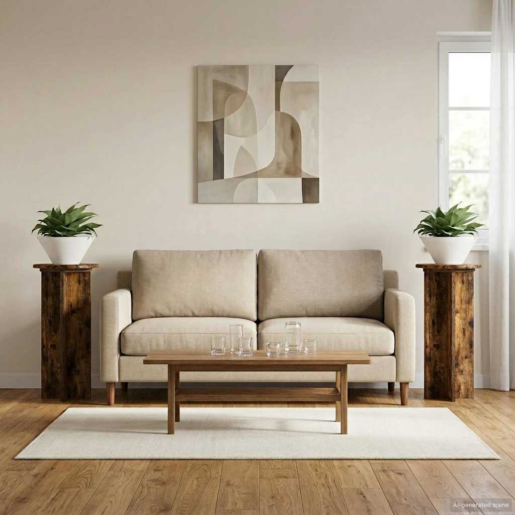 Stojan na rostliny 2 pcs Kouřový dub 29,5 x 29,5 x 60 cm - obrázek 4