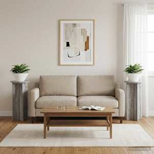Stojan na rostliny 2 pcs Šedá sonoma 29,5 x 29,5 x 60 cm - obrázek 1