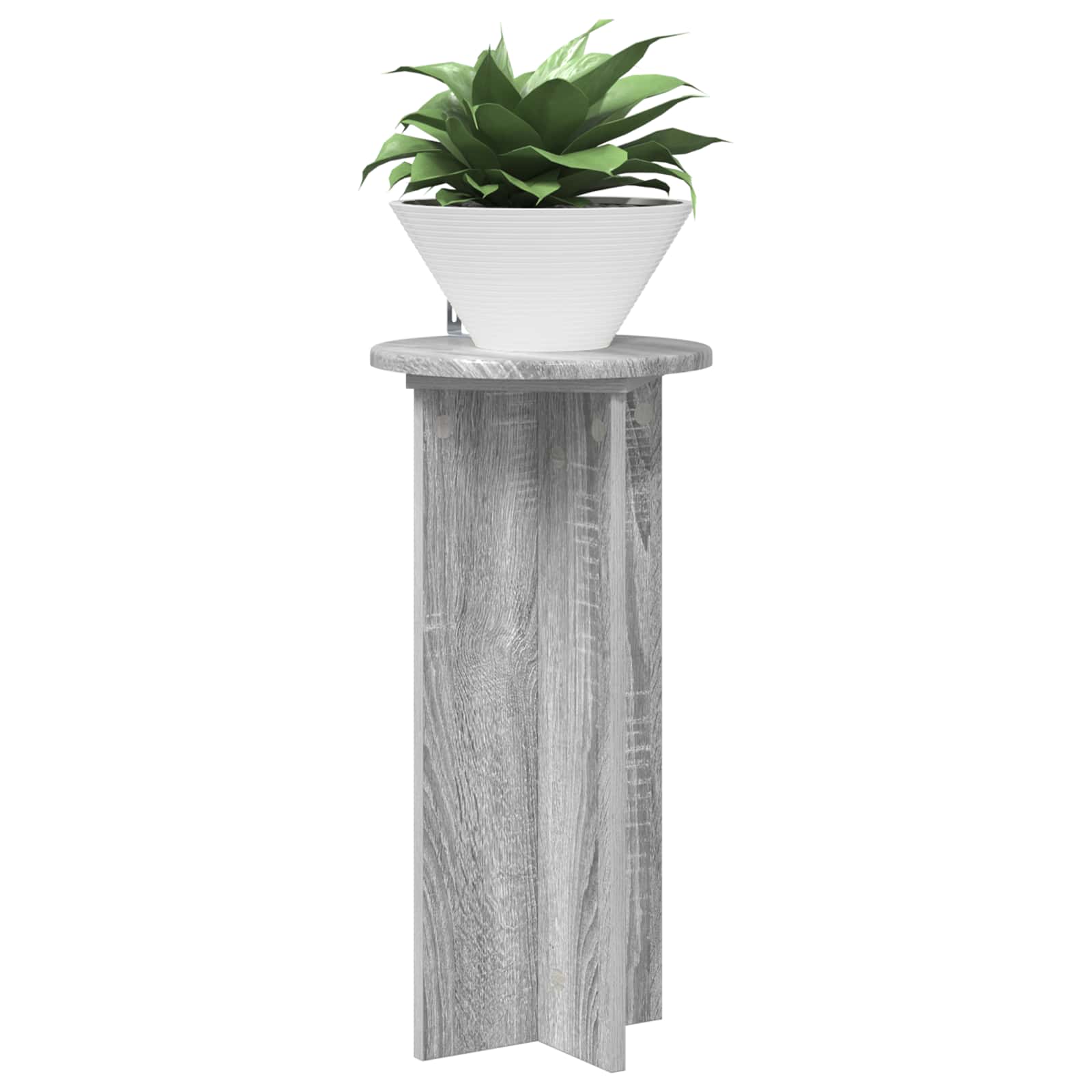 Plantenstandaard 2 pcs Grijs sonoma 29,5 x 29,5 x 60 cm image 2