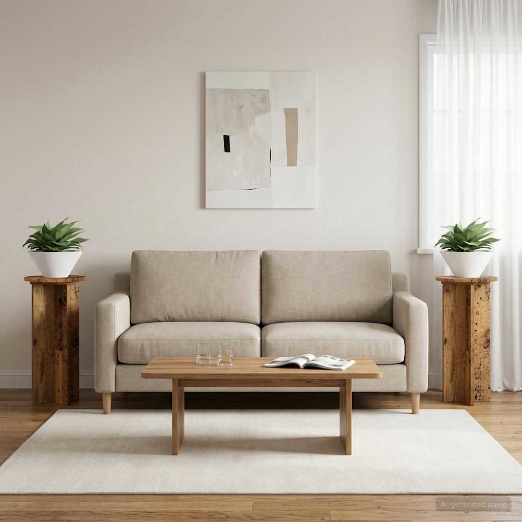Stojan na rostliny 2 pcs Staré dřevo 29,5 x 29,5 x 60 cm - obrázek 4