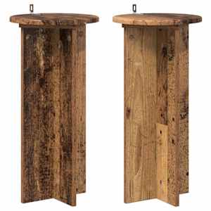 vidaXL Taimede alus 2 tk Vana puit 29,5 x 29,5 x 60 cm Tehispuit