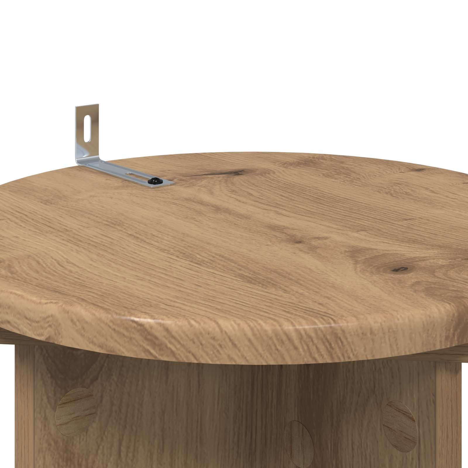 Plantenstandaard 2 pcs Artisanaal eiken 29,5 x 29,5 x 60 cm image 7