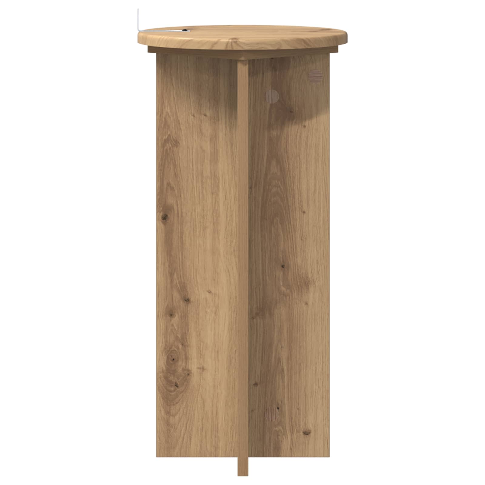 Plantenstandaard 2 pcs Artisanaal eiken 29,5 x 29,5 x 60 cm image 5