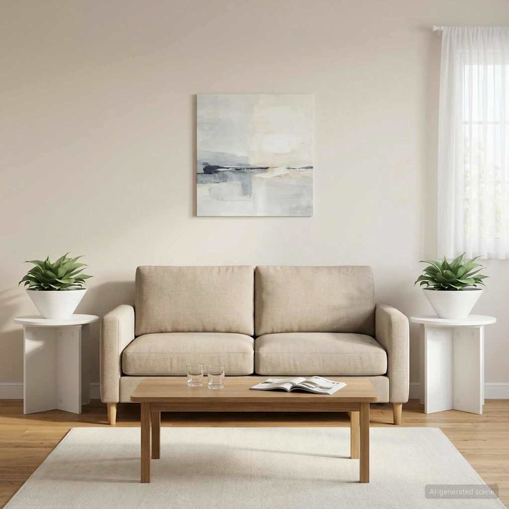Stojan na rostliny 2 pcs Bílá Ø40 x 40 cm Kompozitní dřevo - obrázek 4